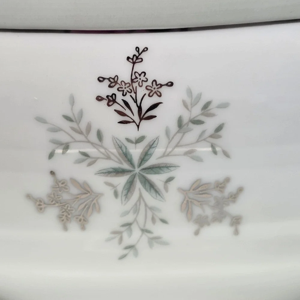 Vintage Noritake Lucille Gravy Boat with Attached‎ Underplate 5813 Made in Japan